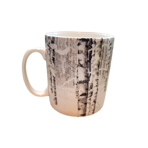 Robert Stanley Winter Scene Coffee Tea Mug Christmas Oversized 27oz Porcelain - Picture 1 of 8